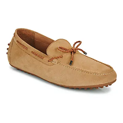 Brett & Sons 4389-VEL-BEGE-COGNAC men's Loafers / Casual Shoes in Brown