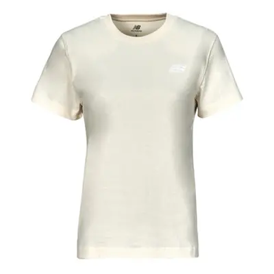 New Balance SMALL LOGO T-SHIRT women's T shirt in Beige