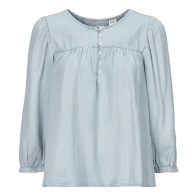 Levis HALSEY 3/4 SLV BLOUSE women's Shirt in Blue