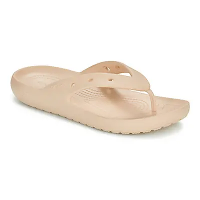 Crocs Classic Flip v2 women's Flip flops / Sandals (Shoes) in Beige