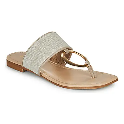 JB Martin ADOREE women's Flip flops / Sandals (Shoes) in Beige