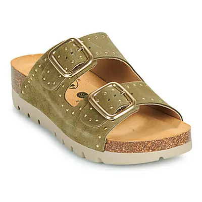 Plakton MENPHIS women's Mules / Casual Shoes in Green