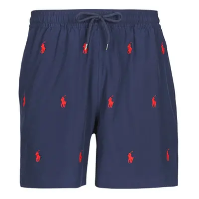 Polo Ralph Lauren MAILLOT SHORT DE BAIN IMPRIME BRODERIE PONY PLAYER CORDON DE SER men's in Blac