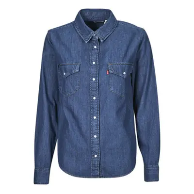 Levis ICONIC WESTERN women's Shirt in Blue