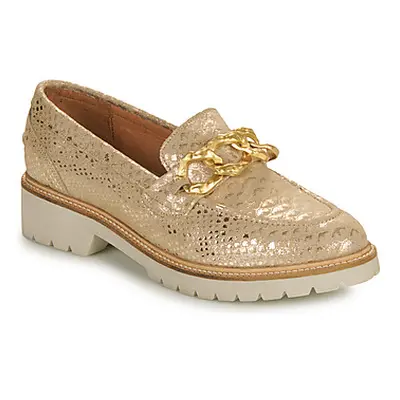 Myma 7518MY00-CUMIN-PLATINE women's Loafers / Casual Shoes in Gold