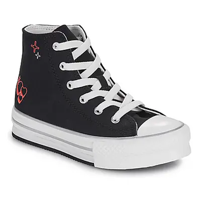 Converse CHUCK TAYLOR ALL STAR EVA LIFT girls's Children's Shoes (High-top Trainers) in Black