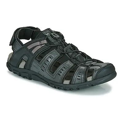 Geox UOMO SANDAL STRADA men's Sandals in Black