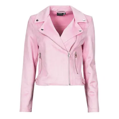 Vero Moda VMJOSE women's Leather jacket in Pink