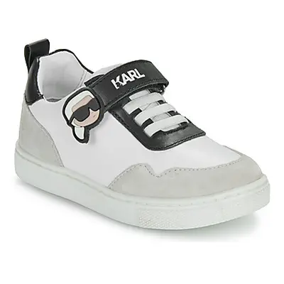 Karl Lagerfeld KARL'S VARSITY KLUB girls's Children's Shoes (Trainers) in White