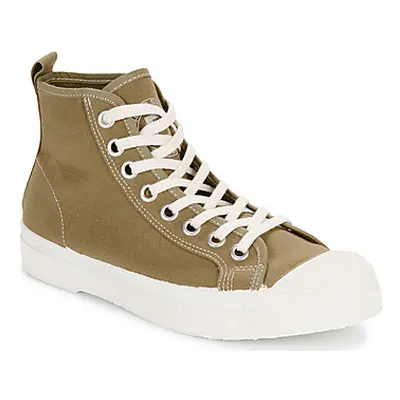 Bensimon STELLA women's Shoes (High-top Trainers) in Kaki