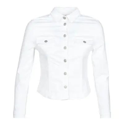 Le Temps des Cerises LILLY women's Denim jacket in White