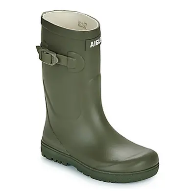 Aigle WOODY-POP 2 girls's Children's Wellington Boots in Kaki