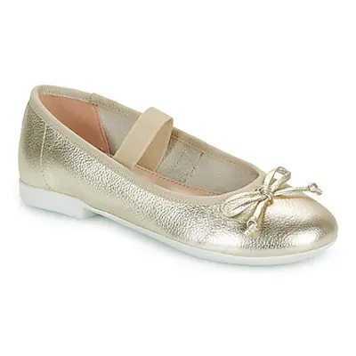 Geox JR PLIE' girls's Children's Shoes (Pumps / Ballerinas) in Gold