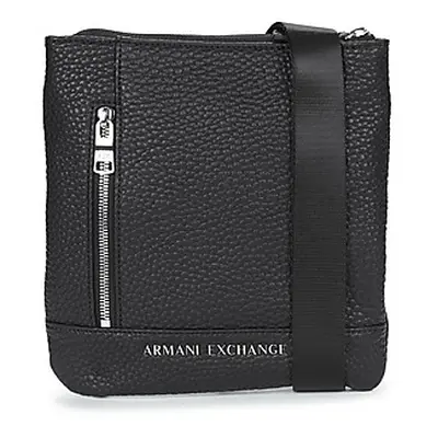 Armani Exchange FLAT CROSSBODY men's Pouch in Black