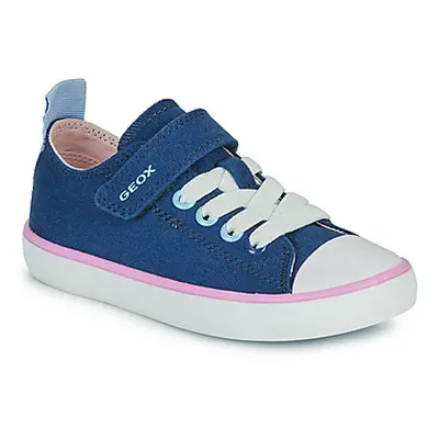 Geox J GISLI GIRL girls's Children's Shoes (Trainers) in Marine