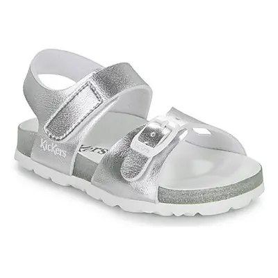 Kickers SUNKRO girls's Children's Sandals in Silver