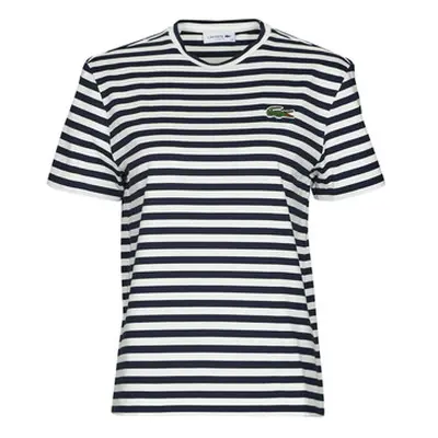 Lacoste TF2594 women's T shirt in Multicolour