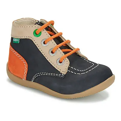 Kickers BONZIP-2 boys's Children's Shoes (High-top Trainers) in Marine