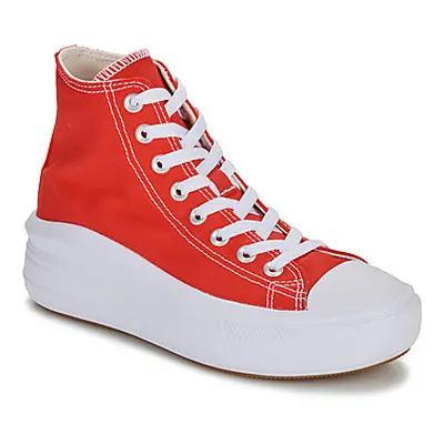 Converse CHUCK TAYLOR ALL STAR MOVE women's Shoes (High-top Trainers) in Red