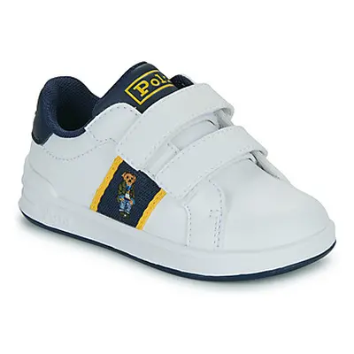 Polo Ralph Lauren HERITAGE COURT BEAR EZ girls's Children's Shoes (Trainers) in White