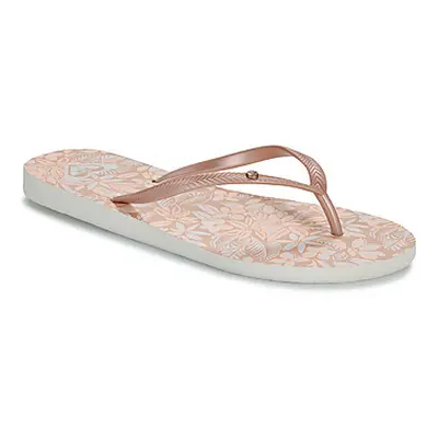 Roxy BERMUDA PRINT women's Flip flops / Sandals (Shoes) in Pink