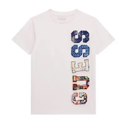 Guess SS T SHIRT boys's Children's T shirt in White