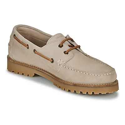 Pellet OLIVIO men's Boat Shoes in Beige