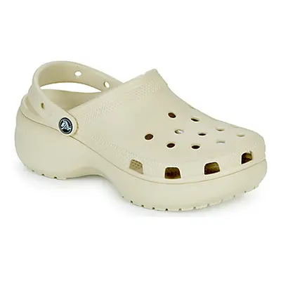 Crocs CLASSIC PLATFORM CLOG W women's Clogs (Shoes) in Beige