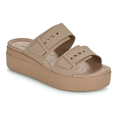 Crocs Brooklyn Buckle LowWdg women's Mules / Casual Shoes in Beige