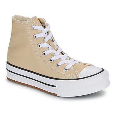 Converse CHUCK TAYLOR ALL STAR EVA LIFT boys's Children's Shoes (High-top Trainers) in Beige