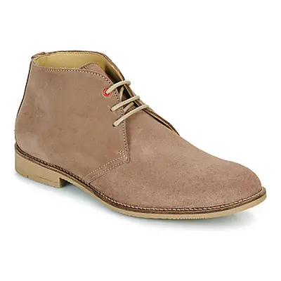 So Size POPIDON men's Mid Boots in Beige