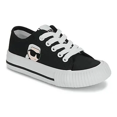 Karl Lagerfeld KARL'S VARSITY KLUB girls's Children's Shoes (Trainers) in Black