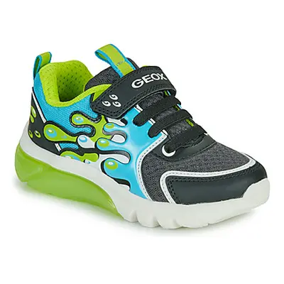 Geox J CIBERDRON BOY boys's Children's Shoes (Trainers) in Black