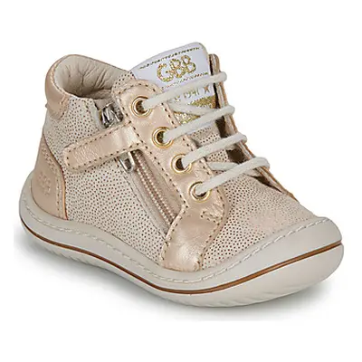 GBB FLEXOO ZIPETTE girls's Children's Shoes (High-top Trainers) in Beige