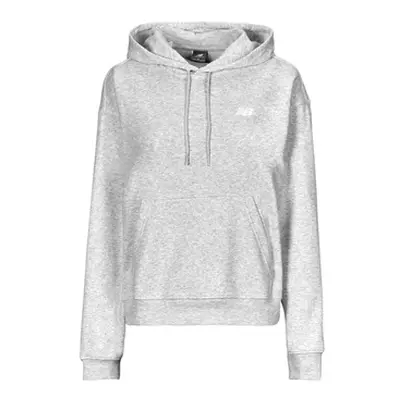 New Balance FRENCH TERRY SMALL LOGO HOODIE women's Sweatshirt in Grey