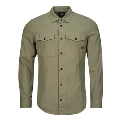 G-Star Raw marine slim shirt ls men's Long sleeved Shirt in Kaki