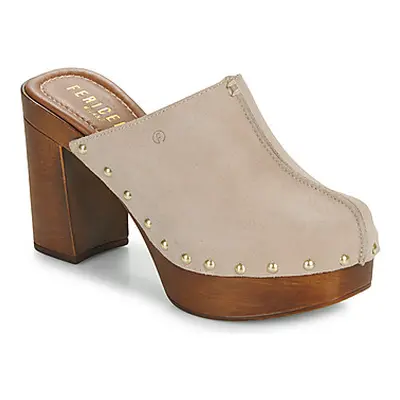 Fericelli MINELOVA women's Clogs (Shoes) in Beige