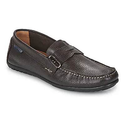 Pellet NECO men's Loafers / Casual Shoes in Brown