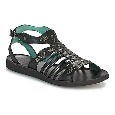 Felmini D787-CALF-BLACK-CAROLINA-4 women's Sandals in Black