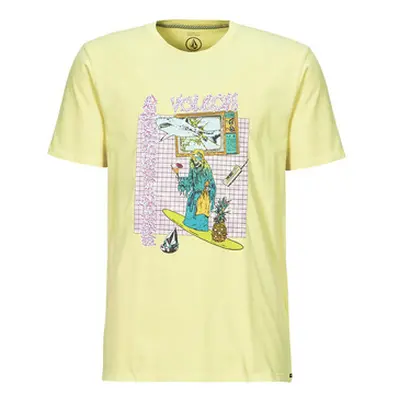 Volcom FRENCHSURF PW SST men's T shirt in Yellow