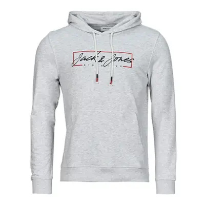 Jack & Jones JJZURI SWEAT HOOD men's Sweatshirt in White