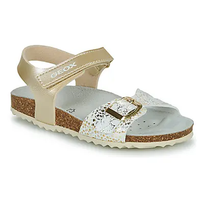 Geox J ADRIEL GIRL girls's Children's Sandals in White