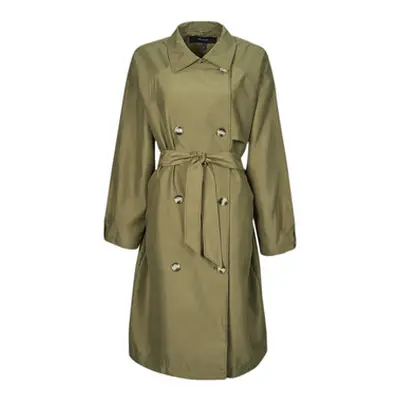 Vero Moda VMDOREEN women's Trench Coat in Kaki