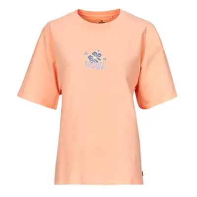 Rip Curl ISLAND HERITAGE TEE women's T shirt in Orange