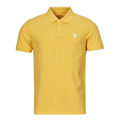 Timberland Pique Short Sleeve Polo men's Polo shirt in Yellow