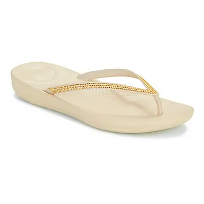 FitFlop iQushion Sparkle women's Flip flops / Sandals (Shoes) in Beige