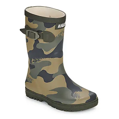 Aigle WOODY-POP PT 2 boys's Children's Wellington Boots in Green