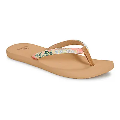 Rip Curl FREEDOM BLOOM OPEN TOE women's Flip flops / Sandals (Shoes) in Brown