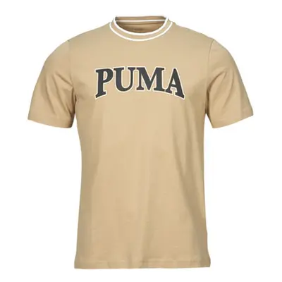 Puma PUMA SQUAD BIG GRAPHIC TEE men's T shirt in Beige