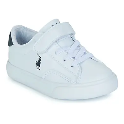 Polo Ralph Lauren THERON V PS boys's Children's Shoes (Trainers) in White